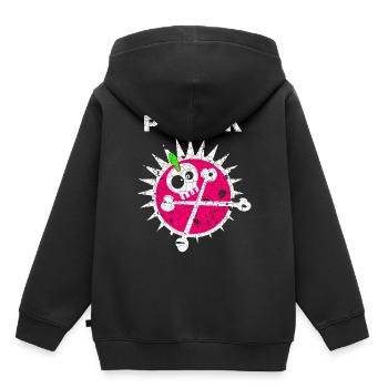 Punk Punks Punker Punkrock Punkrocker Anarchie - Kinder Premium Organic Hoodie - Schwarz - Hinten - AI Model Kid Male (0cm)