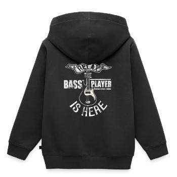 Bassiste bassiste bassiste EADG - Sweat Premium à capuche enfant bio - noir - Dos - AI Model Kid Male (0cm)