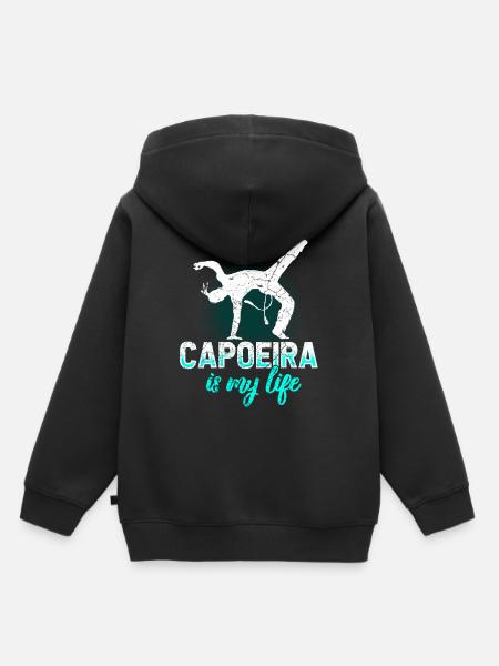 Capoeira Brasilien - Kinder Premium Organic Hoodie - Schwarz