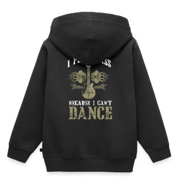 Bassiste bassiste bassiste bassiste - Sweat Premium à capuche enfant bio - noir - Dos - AI Model Kid Male (0cm)