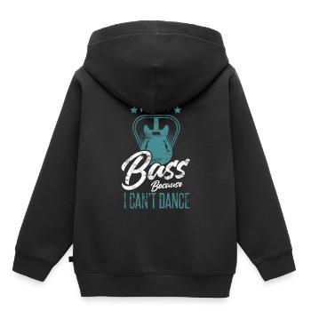 Bass Player Vintage - Sweat Premium à capuche enfant bio - noir - Dos - AI Model Kid Male (0cm)