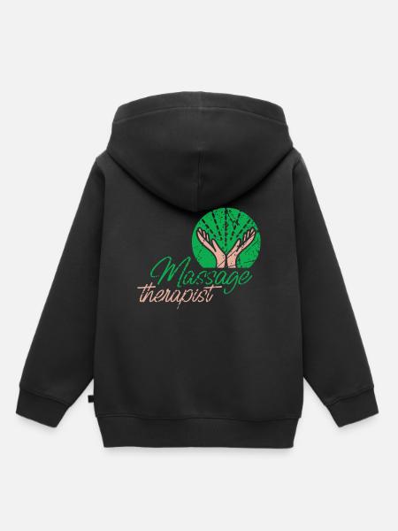 Massagetherapeut Massagetherapie Arbeit - Kinder Premium Organic Hoodie - Schwarz