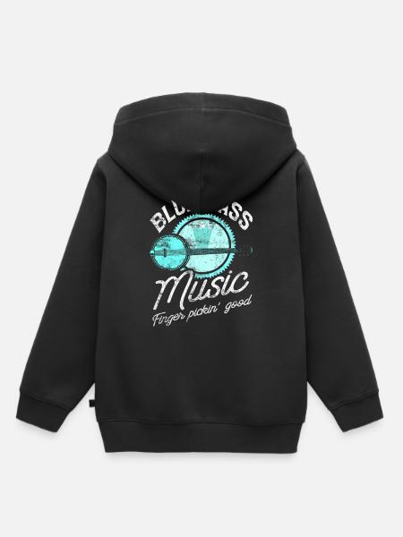 Bluegrass Banjo Gitarrist - Kinder Premium Organic Hoodie - Schwarz