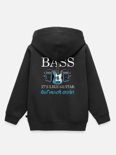 Bass Spieler - Kinder Premium Organic Hoodie - Schwarz