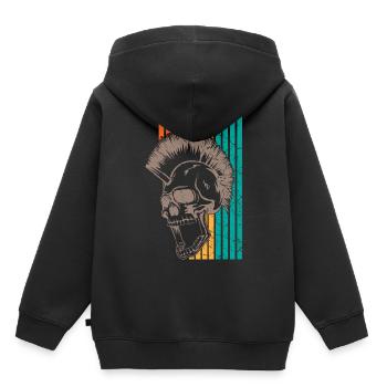 Punk Punks - Sweat Premium à capuche enfant bio - noir - Dos - AI Model Kid Male (0cm)