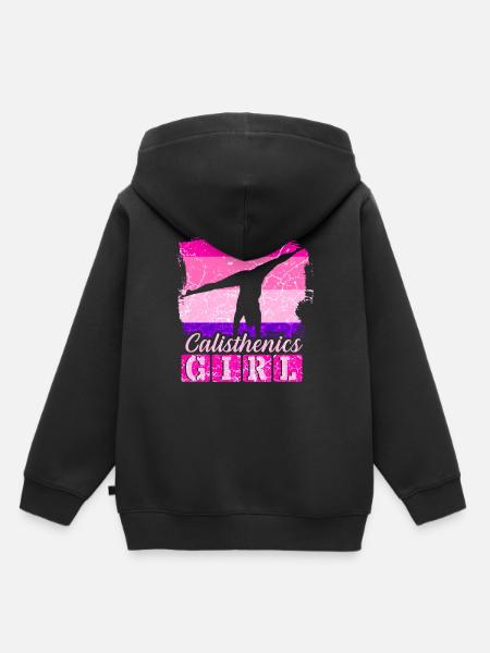 Körpertraining Frauen Sport Calisthenics - Kinder Premium Organic Hoodie - Schwarz