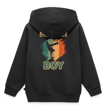 Breakdance Jeunes danseurs Breakdancing - Sweat Premium à capuche enfant bio - noir - Dos - AI Model Kid Male (0cm)