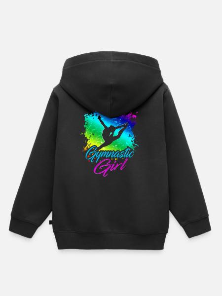 Gymnastik Mädchen - Kinder Premium Organic Hoodie - Schwarz