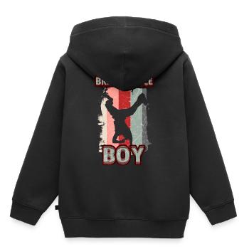 Breakdance Jeunes danseurs Breakdancing - Sweat Premium à capuche enfant bio - noir - Dos - AI Model Kid Male (0cm)