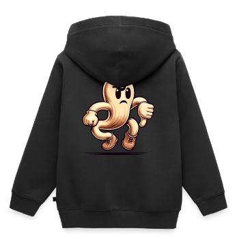 Cool fantôme drôle Halloween fête pouces vers le bas - Sweat Premium à capuche enfant bio - noir - Dos - AI Model Kid Male (0cm)