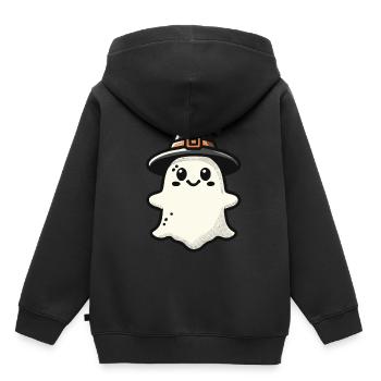 Lustiger Hexen Geist Gespenstische Party - Kinder Premium Organic Hoodie - Schwarz - Hinten - AI Model Kid Male (0cm)