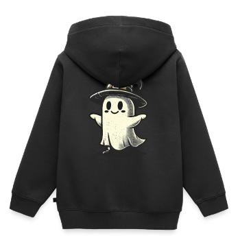 Lustiger Hexen Geist Gespenstische Party Spooky - Kinder Premium Organic Hoodie - Schwarz - Hinten - AI Model Kid Male (0cm)