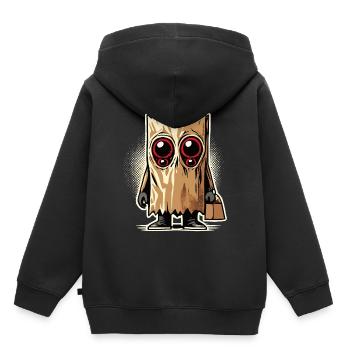 Gespenstische Party Lustiges Halloween Streetwear - Kinder Premium Organic Hoodie - Schwarz - Hinten - AI Model Kid Male (0cm)