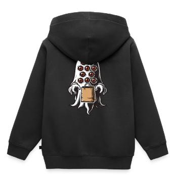 Gespenstische Party Lustiges Halloween Streetwear - Kinder Premium Organic Hoodie - Schwarz - Hinten - AI Model Kid Male (0cm)