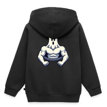 Musculation Ghost Workout Renforcement musculaire Mind - Sweat Premium à capuche enfant bio - noir - Dos - AI Model Kid Male (0cm)
