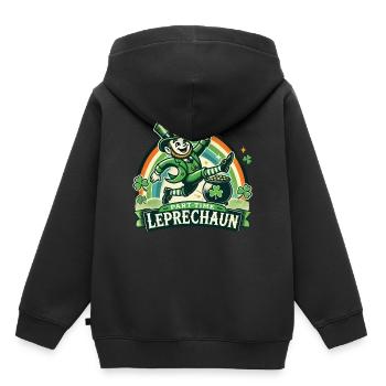 St. Patrick's Day Part-Time Leprechaun - Kids Premium Organic Hoodie - black - Back - AI Model Kid Male (0cm)