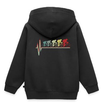Rennrad Geschenk Rennradfahrer Shirt Radrennen - Kinder Premium Organic Hoodie - Schwarz - Hinten - AI Model Kid Male (0cm)