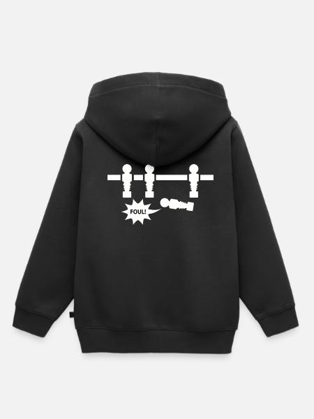 witzige Tischfussball Outfits Krökeln Kickern - Kinder Premium Organic Hoodie - Schwarz