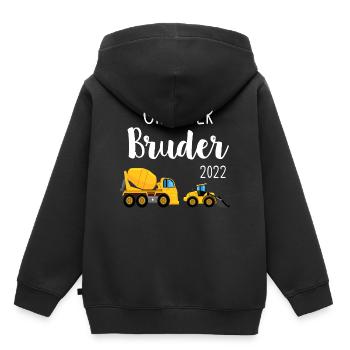 Großer Bruder 2022 / Big Brother 2022 - Kinder Premium Organic Hoodie - Schwarz - Hinten - AI Model Kid Male (0cm)