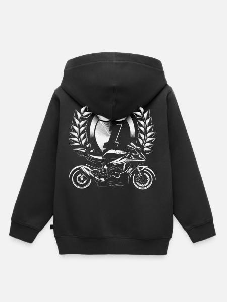 Race One - Kids Premium Organic Hoodie - black