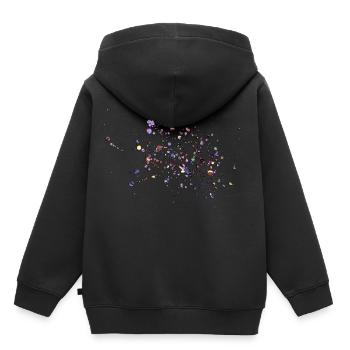 confettis - Sweat Premium à capuche enfant bio - noir - Dos - AI Model Kid Male (0cm)