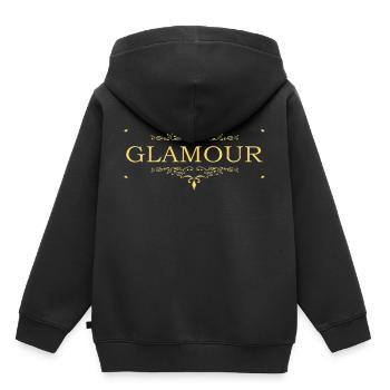 Glamour gold - Kinder Premium Organic Hoodie - Schwarz - Hinten - AI Model Kid Male (0cm)