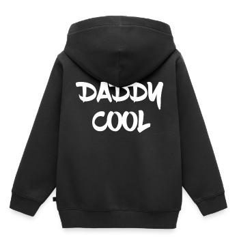 Daddy Cool - Kinder Premium Organic Hoodie - Schwarz - Hinten - AI Model Kid Male (0cm)
