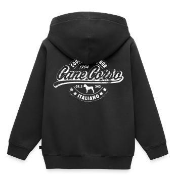 Cane Corso - Sweat Premium à capuche enfant bio - noir - Dos - AI Model Kid Male (0cm)