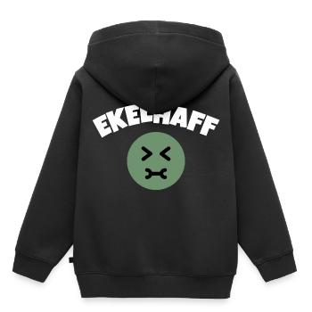 Frauen Tausch Ekelhaff Nadine w - Kinder Premium Organic Hoodie - Schwarz - Hinten - AI Model Kid Male (0cm)