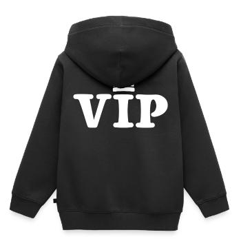 VIP - Kinder Premium Organic Hoodie - Schwarz - Hinten - AI Model Kid Male (0cm)