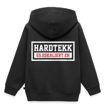 Hardtekk Rave Konzert Party Geburtstag Geschenk - Kinder Premium Organic Hoodie - Schwarz - Hinten - AI Model Kid Male (0cm)