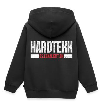 Hardtekk Rave Konzert Party Geburtstag Geschenk - Kinder Premium Organic Hoodie - Schwarz - Hinten - AI Model Kid Male (0cm)