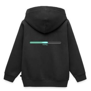 chargement - Sweat Premium à capuche enfant bio - noir - Dos - AI Model Kid Male (0cm)