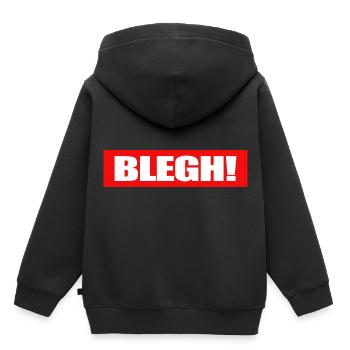 Live Laugh Blegh Heavy Metal Metalcore - Sweat Premium à capuche enfant bio - noir - Dos - AI Model Kid Male (0cm)