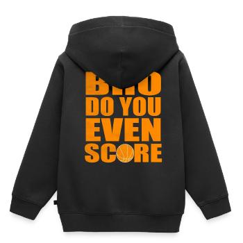 Basketball lustiger Spruch Sprueche - Kinder Premium Organic Hoodie - Schwarz - Hinten - AI Model Kid Male (0cm)