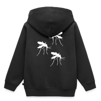 Moustique Moustique Moustique Moustique insecte parasite - Sweat Premium à capuche enfant bio - noir - Dos - AI Model Kid Male (0cm)