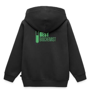 Bester Biochemiker Bio Biochemikerin Biochemie - Kinder Premium Organic Hoodie - Schwarz - Hinten - AI Model Kid Male (0cm)