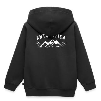 Antarktis Expedition Pinguin Südpol Reise - Kinder Premium Organic Hoodie - Schwarz - Hinten - AI Model Kid Male (0cm)