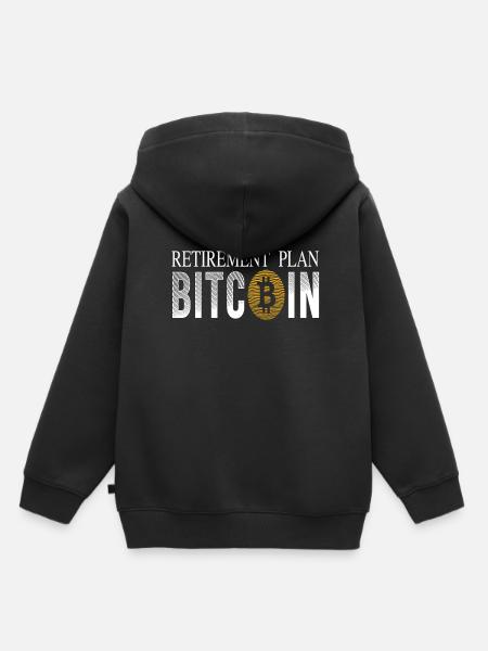 Retirement Plan Bitcoin - Kinder Premium Organic Hoodie - Schwarz