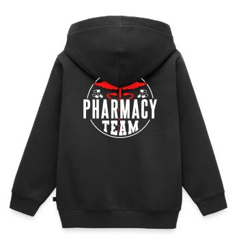 Apotheken Team Apotheke Apotheker Pharmazeut - Kinder Premium Organic Hoodie - Schwarz - Hinten - AI Model Kid Male (0cm)