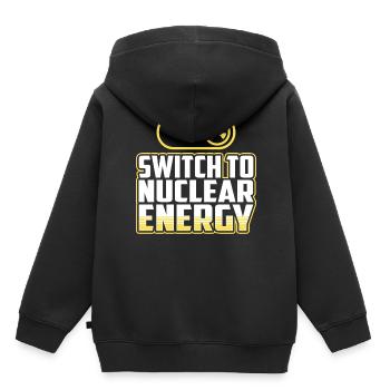 Energiewende Auf Atomkraft Kernkraft Atomenergie - Kinder Premium Organic Hoodie - Schwarz - Hinten - AI Model Kid Male (0cm)