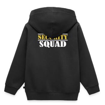 Security Squad Security Security Bouncer - Sweat Premium à capuche enfant bio - noir - Dos - AI Model Kid Male (0cm)