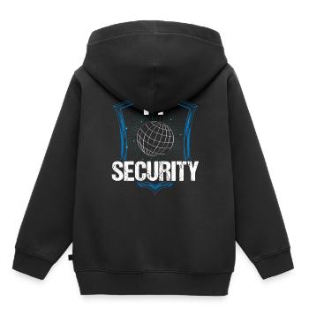 It Security Hack Hacker Hacking Cybersecurity - Kids Premium Organic Hoodie - black - Back - AI Model Kid Male (0cm)