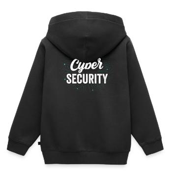 Cybersecurity Hacking Hack Hacker IT Security - Kids Premium Organic Hoodie - black - Back - AI Model Kid Male (0cm)