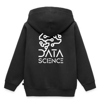 Datenwissenschaft Daten Datenwissenschaftler - Kinder Premium Organic Hoodie - Schwarz - Hinten - AI Model Kid Male (0cm)