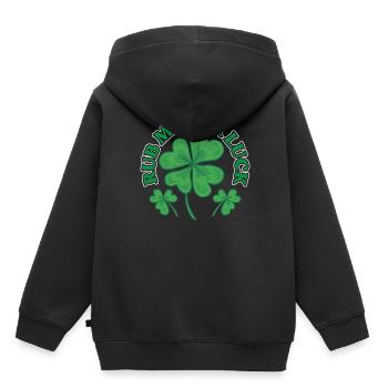 Rub Me for Happiness Ireland Irish Irish Irish - Kids Premium Organic Hoodie - black - Back - AI Model Kid Male (0cm)
