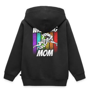 Wrestling Mama Ringer Ringen Wrestler Ringkampf - Kids Premium Organic Hoodie - black - Back - AI Model Kid Male (0cm)