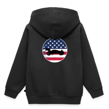 RC Buggy Racer model cars hobby USA Flag USA - Kids Premium Organic Hoodie - black - Back - AI Model Kid Male (0cm)