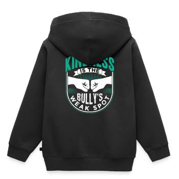 Freundlichkeit Ist Die Schwachstelle Des Mobbers - Kinder Premium Organic Hoodie - Schwarz - Hinten - AI Model Kid Male (0cm)