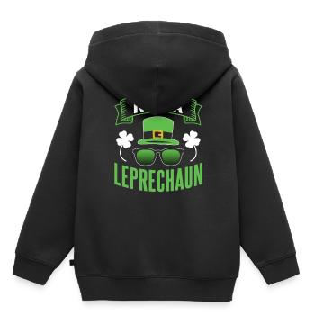 No leprechaun Irish Leprechaun St Patrick's Day Irish - Kids Premium Organic Hoodie - black - Back - AI Model Kid Male (0cm)